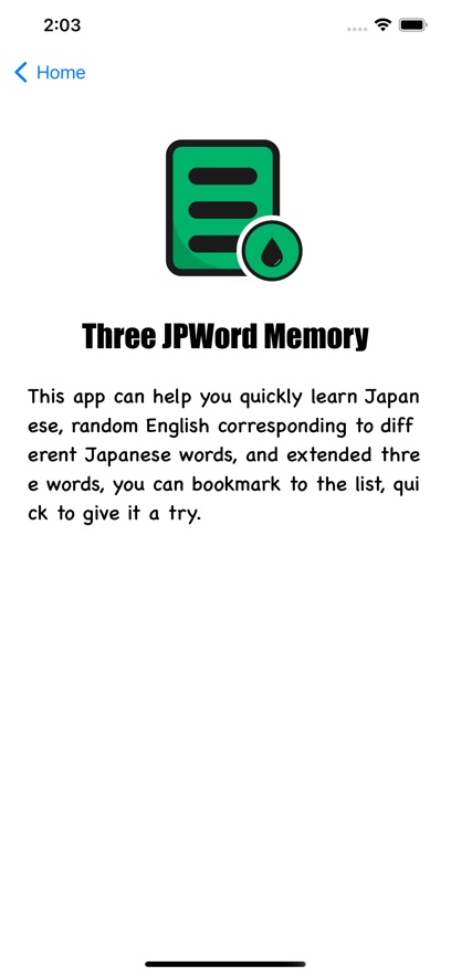 Three JPWord Memoryѧϰappͼ2: