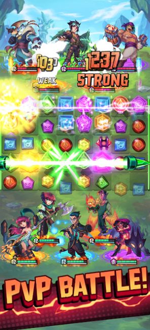 Puzzle Brawl Match 3 PvP RPG׿֙CdDƬ1