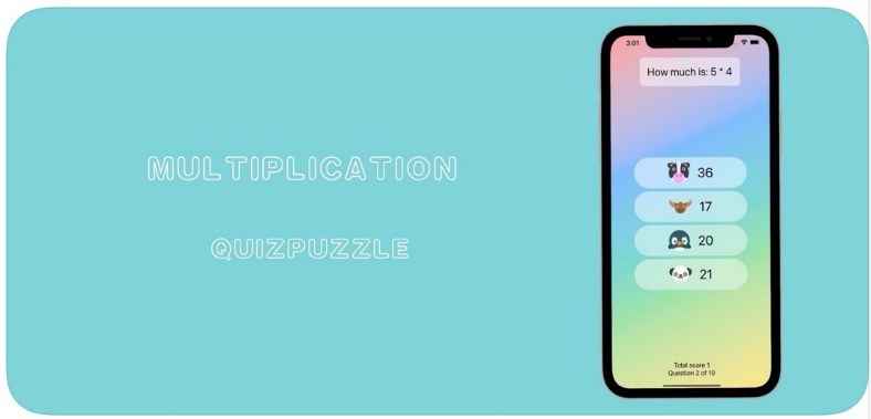 MultiplicationApp Quiz appv1.0