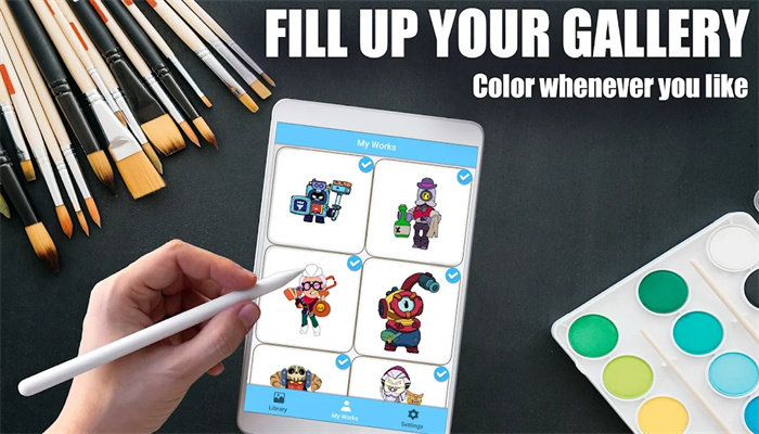Y֮ɫ[İ棨Coloring for Brawl StarsD2: