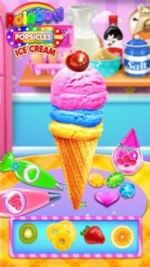 Rainbow ice cream collecting[D3
