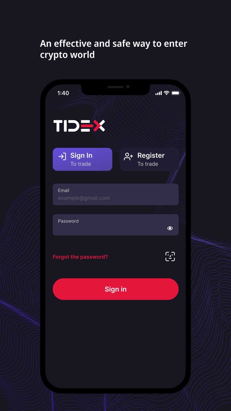 Tidex交易所app安卓版下载的截图