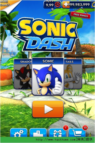 《索尼克向前冲/sonic dash》无限金币星星解锁存档 v1.11.