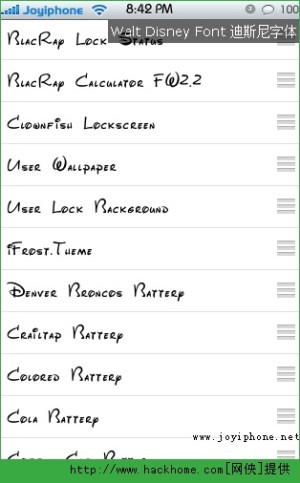 Iphone字体下载 Iphone Walt Disney Font 迪斯尼字体 嗨客手机站